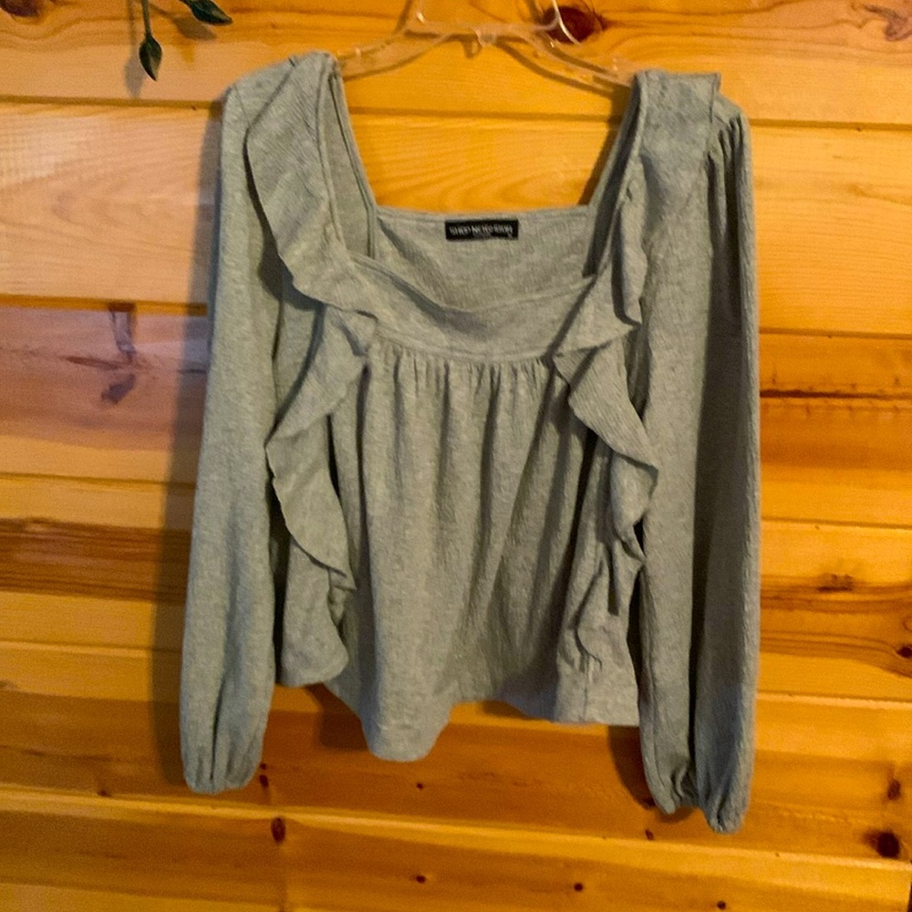 Grey Knit Top